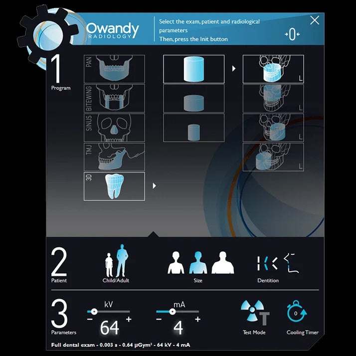 Owandy I-Max PRO Digital Pan, Wall-Mount Compact Unit With Ceph, 1 Movable Sensor